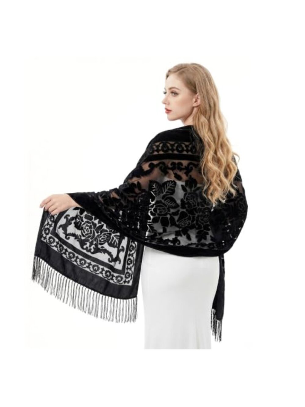 Velvet Shawl Wrap for Evening Dresses Formal Weddings